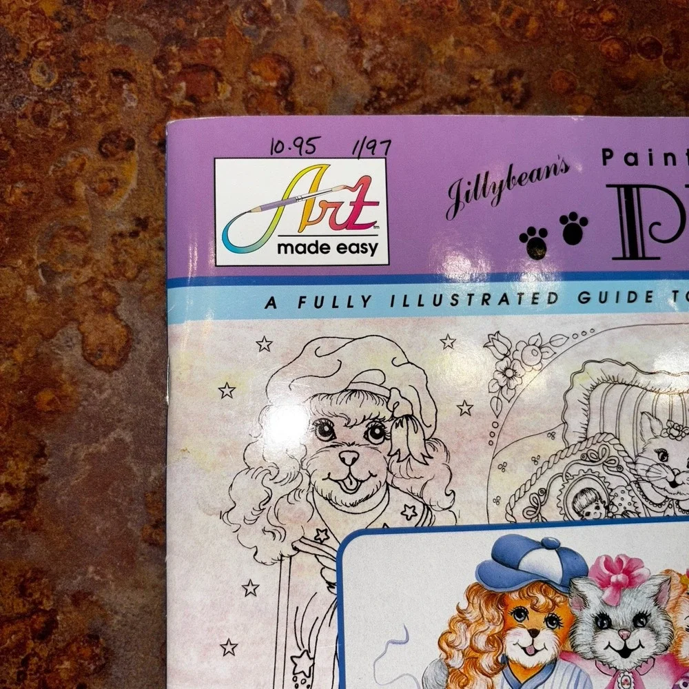 Art Made Easy Jillybean's Paint by Pattern Pets  Cats & Dogs Book
